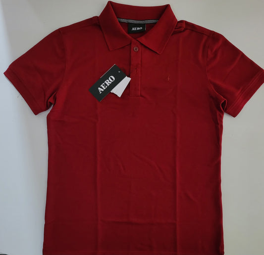 Camiseta polo vinho Aero