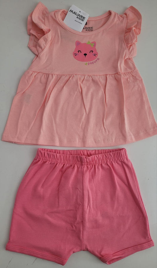 Conjunto blusa e shorts Malwee