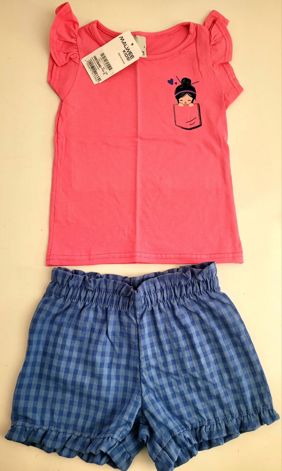 Conjunto blusa e shorts Malwee