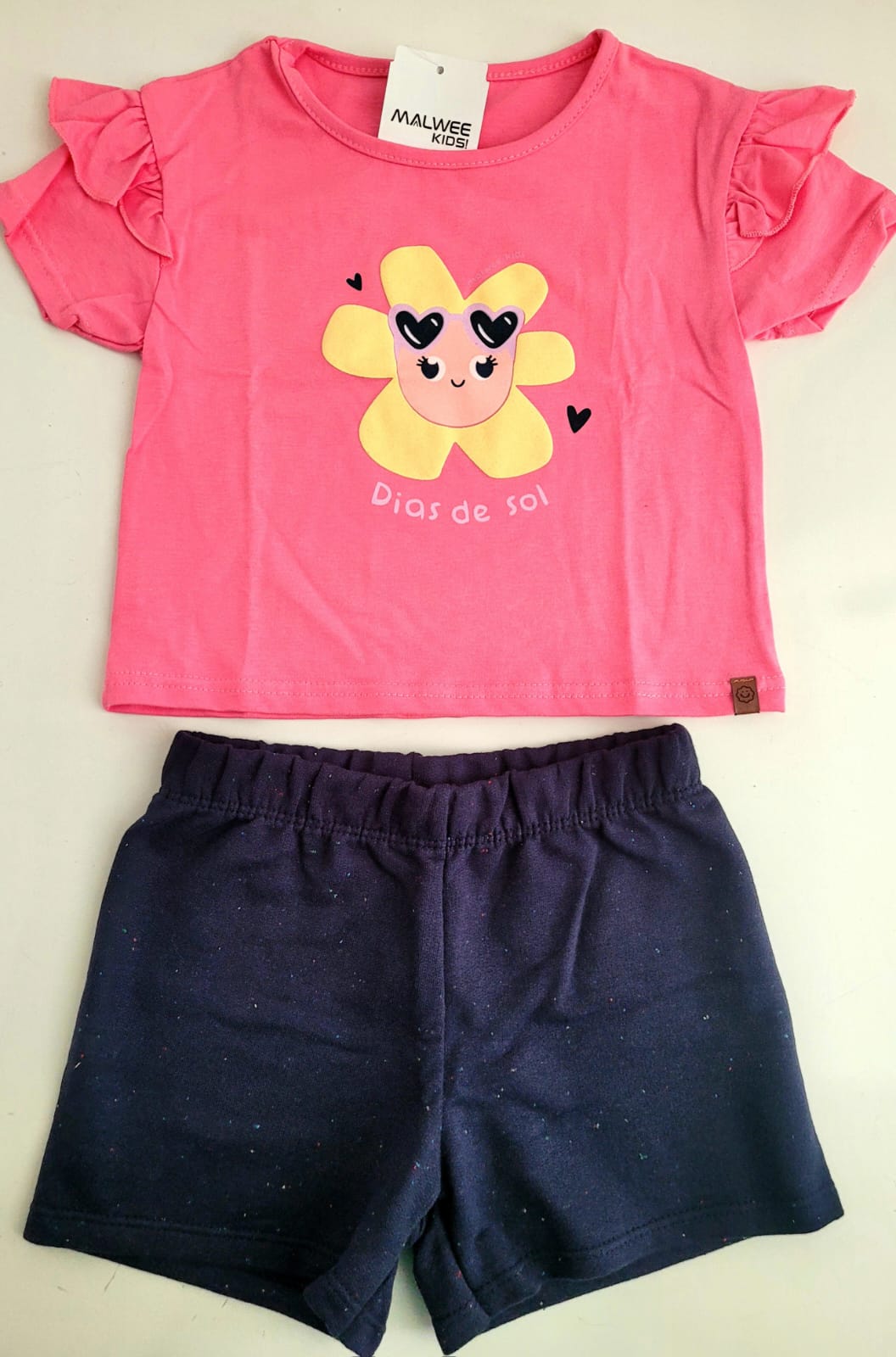 Conjunto blusa e shorts Malwee